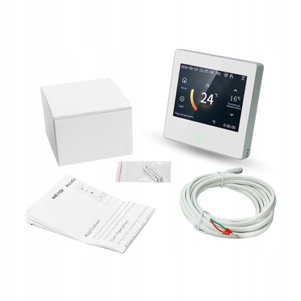 Intelligent Wi-Fi Termostat - ARHATREYA - 16A - LED Pekskärm - Röstkontroll - Vit
