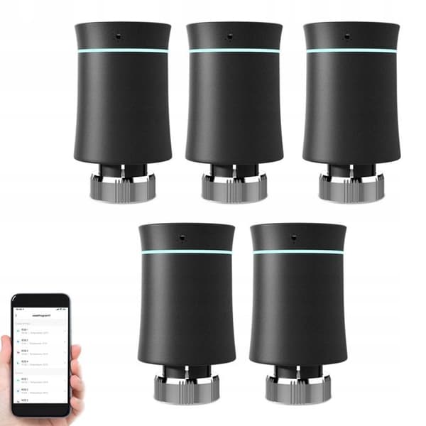 Intelligent Termostat - Moes - Tuya Zigbee 3.0 - Röststyrning - LED-skärm - Svart