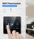 Miniatyrbild 4 av 6: Termostat Wi-Fi Intelligent - ARHATREYA - LED Pekskärm - Röstkontroll - Programmerbar