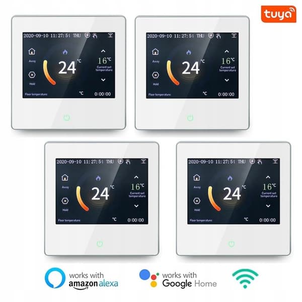 Termostat Wi-Fi Intelligent - ARHATREYA - LED Pekskärm - Röstkontroll - Programmerbar