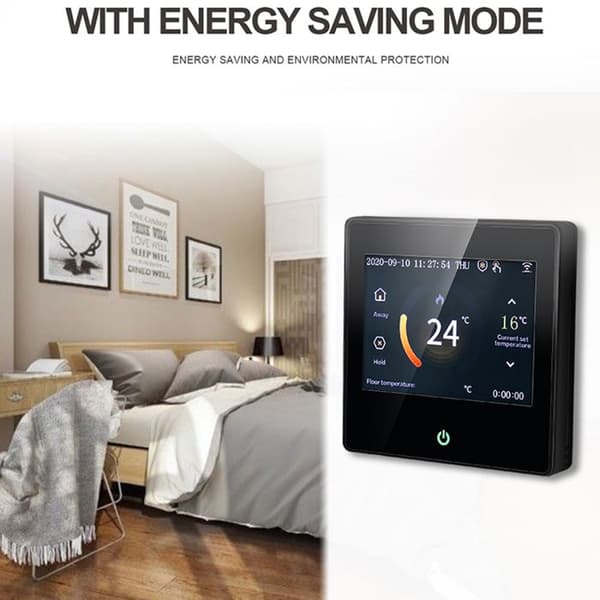 Thermostat Wi-Fi - ARHATREYA - Golvvärme - Pekskärm - Röstkontroll