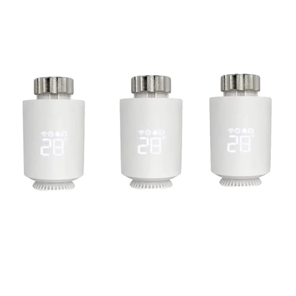Älykäs termostaattiventtiili, ääniohjaus, ohjelmoitavat asetukset,TRV06-3PCS