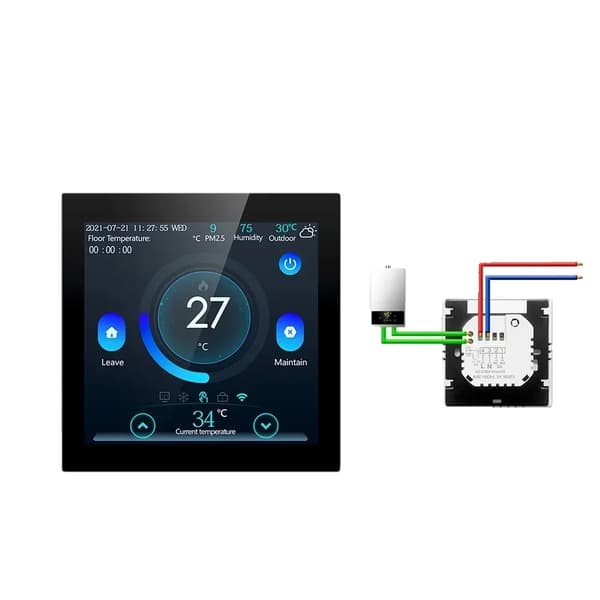 Älykäs WiFi-termostaatti, Sähkölattialämmitys, Vedenlämmityksen ohjaus,WiFi VesiKaasu Kattila