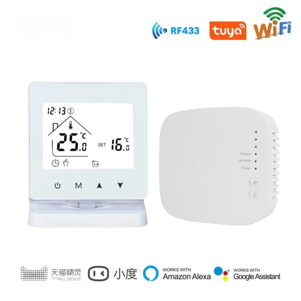 Smart termostat, WIFI-forbindelse, programmerbare funktioner,WIFI