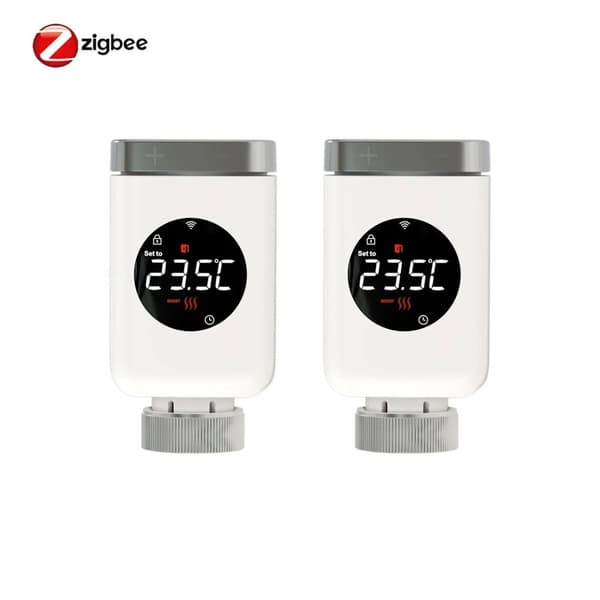 Älykäs ZigBee-radiatoriohjain, etäohjaus sovelluksella, äänikomentoinnin integrointi,2 kpl ZigBee