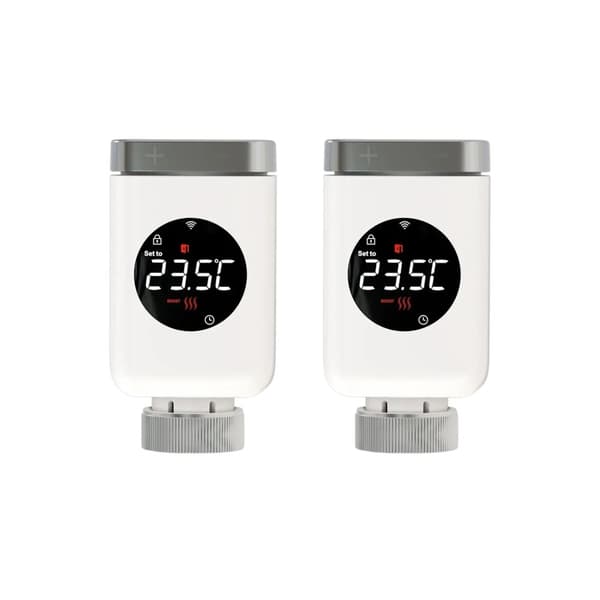 Älykäs ZigBee-radiatoriohjain, etäohjaus sovelluksella, äänikomentoinnin integrointi,2 kpl ZigBee