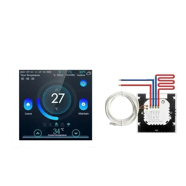 Smart WiFi-termostat, elektrisk golvvärme, vattenvärmekontroll,WiFi ElektriskVärme