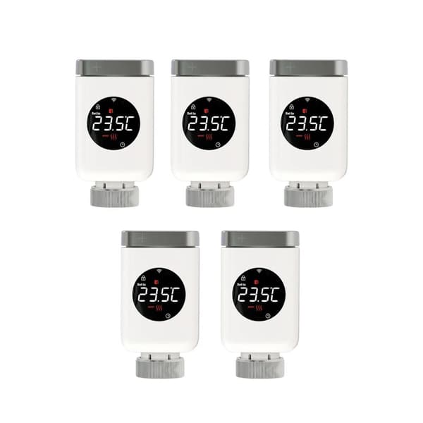 Smart ZigBee-radiatoraktuator, fjärrappkontroll, röstkommandointegration,5 ST WIFI