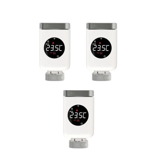 Smart ZigBee Radiator Aktuator, Fjernbetjening App Kontrol, Stemme Kommando Integration,3 PCS WIFI