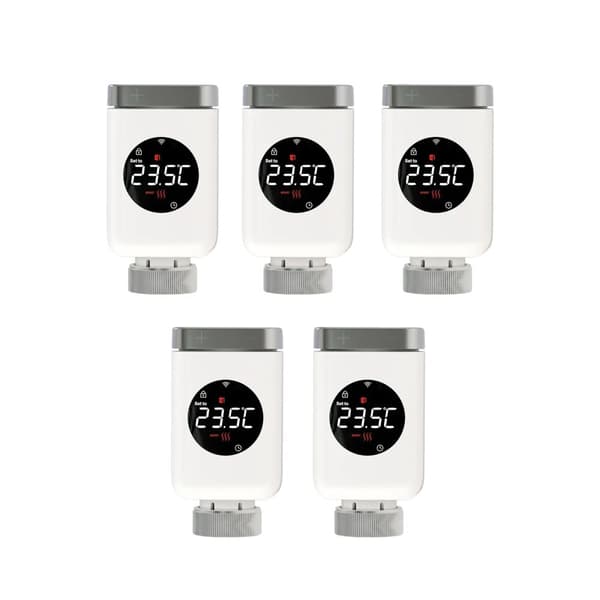 Smart ZigBee Radiator Aktuator, Fjernbetjening App Kontrol, Stemme Kommando Integration,5 PCS ZigBee