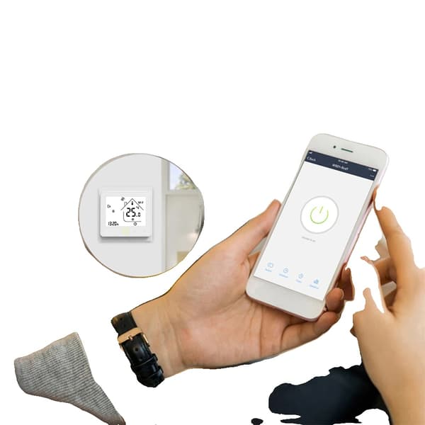 Wi-Fi Smart Termostat, APP Kontroll, Alexa Kompatibel,vit