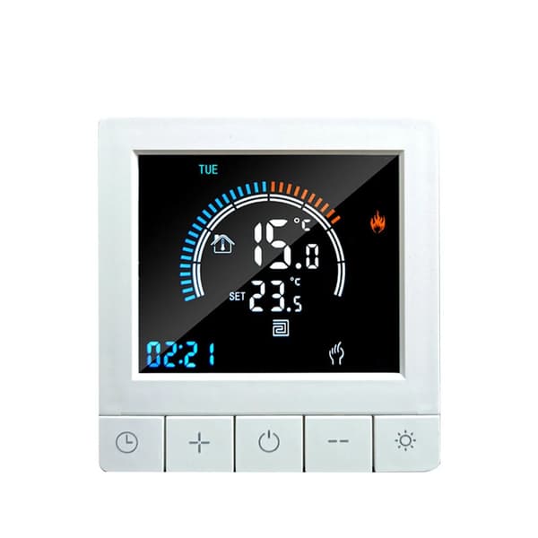 Ohjelmoitava digitaalinen termostaatti, NTC-anturi, lapsilukitusominaisuus,EI WiFiä