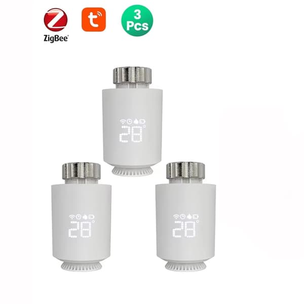 Tuya ZigBee Lämpöpatterin Ohjain, Älykäs Ääniohjaus, Ohjelmoitava Lämpötila,3Pcs Ei Gateway