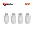 Miniatyrbillede 2 af 2: Tuya ZigBee Radiator Aktuator Termostat, Stemmekontrol Aktiveret, Programmerbar Tidsplan,4PCS Hvid