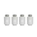 Miniatyrbillede 1 af 2: Tuya ZigBee Radiator Aktuator Termostat, Stemmekontrol Aktiveret, Programmerbar Tidsplan,4PCS Hvid