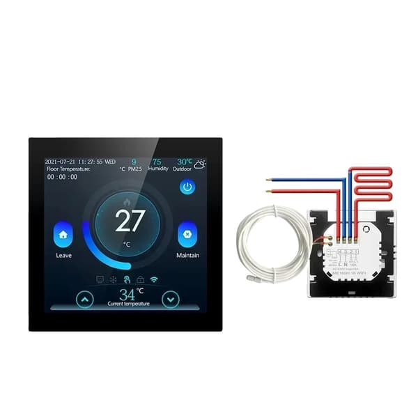 Smart termostat, Wi-Fi-kontroll, röstaktivering,WiFi ElektriskUppvärmning