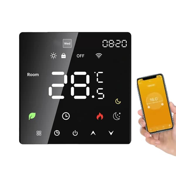 WiFi Smart Termostat, Röststyrning Kompatibel, Programmerbar Temperaturkontroll,Vattenuppvärmning
