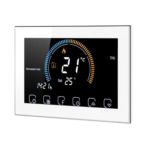 Tuya WiFi Smart Termostat, App Kontrolleret, 5-99°C Displayområde,Ingen Wifi-Hvid