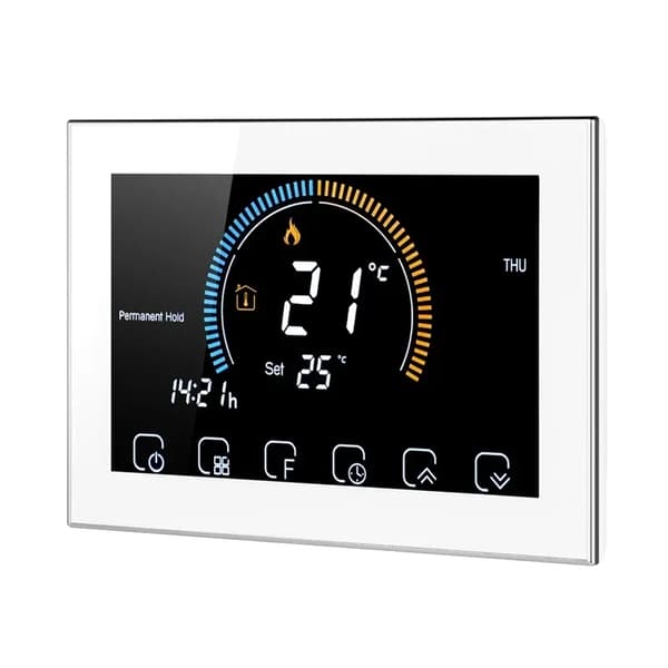 Tuya WiFi Smart Termostat, App Kontrolleret, 5-99°C Displayområde,Ingen Wifi-Hvid