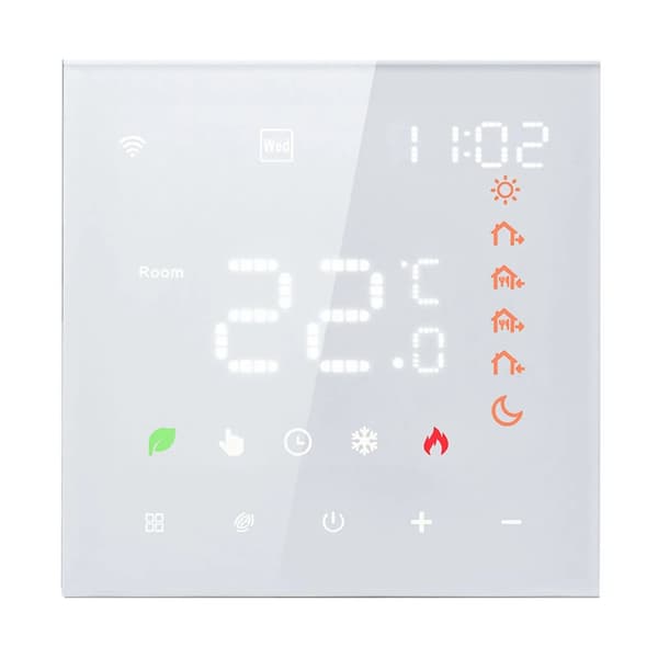Smart termostat, berøringsskærm LCD, stemmestyring,bånd8