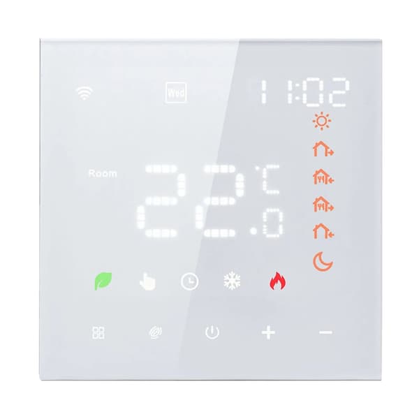 Smart termostat, berøringsskærm LCD, stemmestyring,bånd8