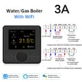Miniatyrbillede 2 af 2: WiFi-termostat, fjernbetjening, stemmestyret aktivering,Gasdrik sort