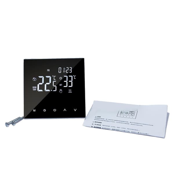 Smart varme termostat, touchscreen LCD, ugentligt programmerbar,Vandgaskedel 3A