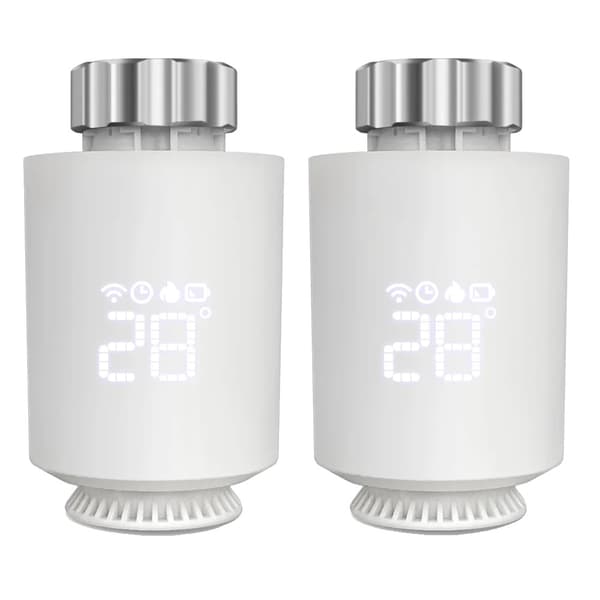 Tuya ZigBee Radiatoraktuator Termostat, Röststyrning, Programmerbar Schema,TRV06-2st