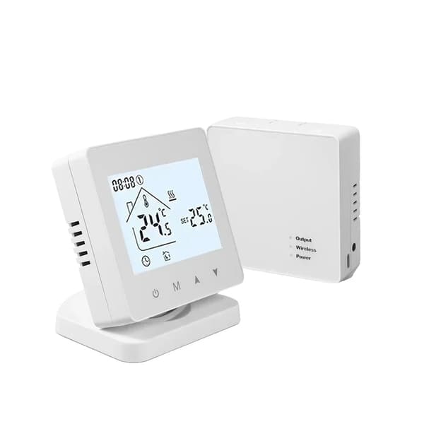 Smart trådlös termostat, WiFi-anslutning, röststyrningskompatibilitet,Ingen wifi