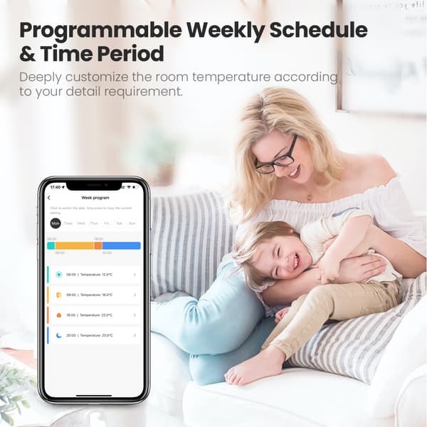 Tuya ZigBee Wifi Radiator Aktuator, Smart Kontrol, Energi Effektiv,ZigBee 1 stk