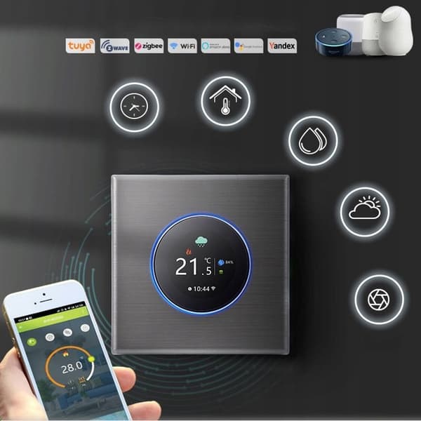 Termostat WiFi - ARHATREYA - BHT-7000 GBLW - Programmerbar - Elektrisk golvvärme