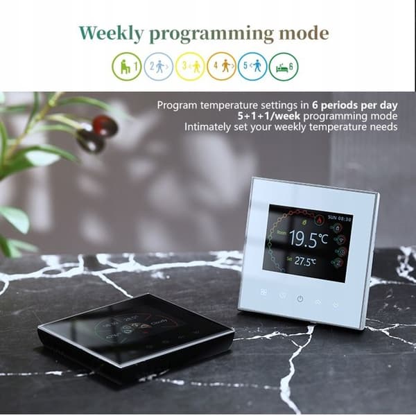 Termostat WiFi - Tuya Zigbee - BHT-2002 - Programmerbar - Vattenburen golvvärme