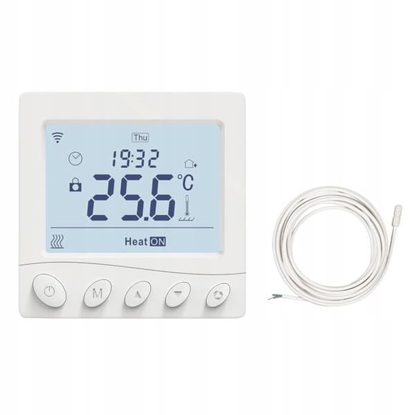 Termostat WiFi - MOES - Programmerbar - Elektrisk golvvärme - Kompatibel med smarta hem