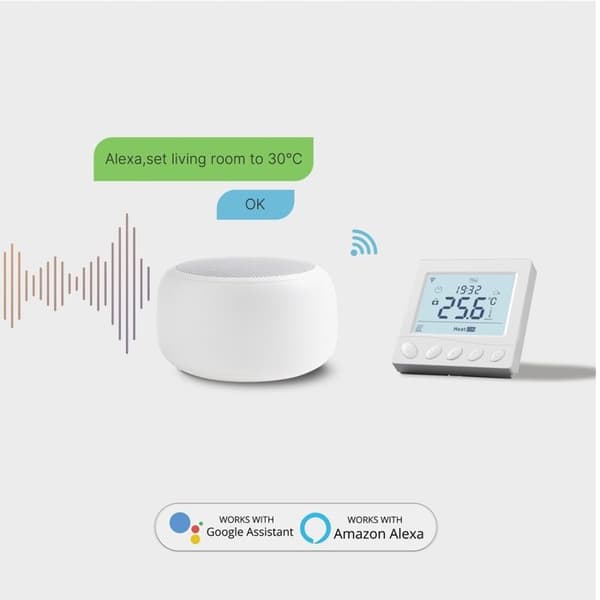 Thermostat WiFi - MOES - Programmerbar - Golvvärme - Kompatibel med smart hem
