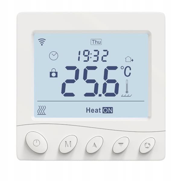 Thermostat WiFi - MOES - Programmerbar - Golvvärme - Kompatibel med smart hem