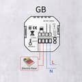 Miniatyrbild 4 av 6: Termostat Wi-Fi - ARHATREYA - BHT 8000 GB - LCD-skärm 4,8'' - Elgolvvärme 16A