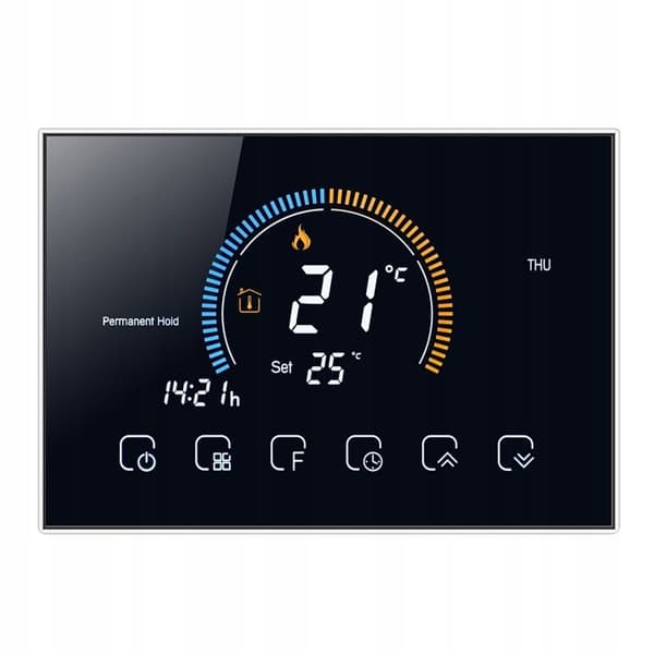 Termostat Wi-Fi - ARHATREYA - BHT 8000 GC - Programmerbar - LCD-skärm - Röststyrning