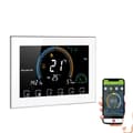 Miniatyrbild 1 av 2: Smart termostat, LCD pekskärm, programmerbara cykler, fuktighetsvisning,Vit med wifi