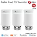 Miniatyrbillede 2 af 2: Smart TRV Radiatorventil, Programmerbar Termostat, Styring med Stemmesignal,3PCS Hvid Ventil