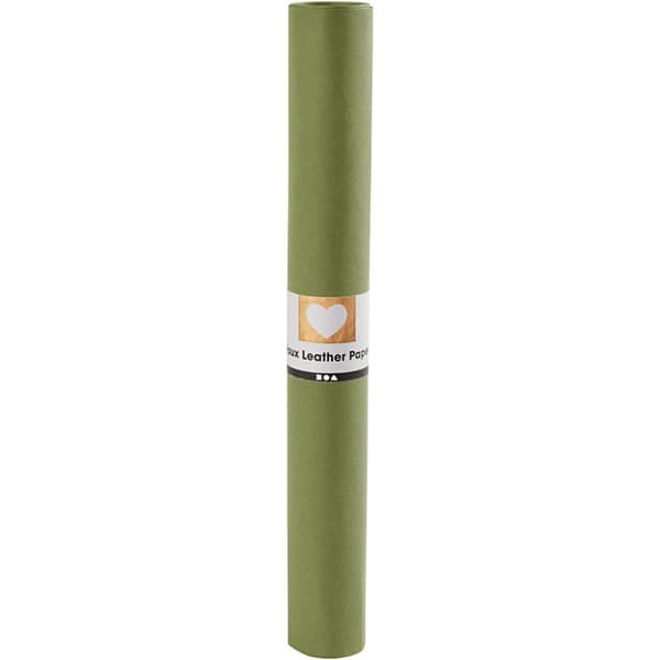 Läderpapper - B: 50 cm - Tjocklek 0,55 mm - Grön - 1 m