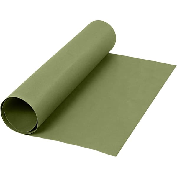 Läderpapper - B: 50 cm - Tjocklek 0,55 mm - Grön - 1 m