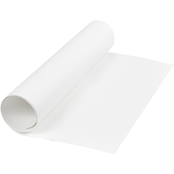 Läderpapper - B: 50 cm - Tjocklek 0,55 mm - Vit - 1 m