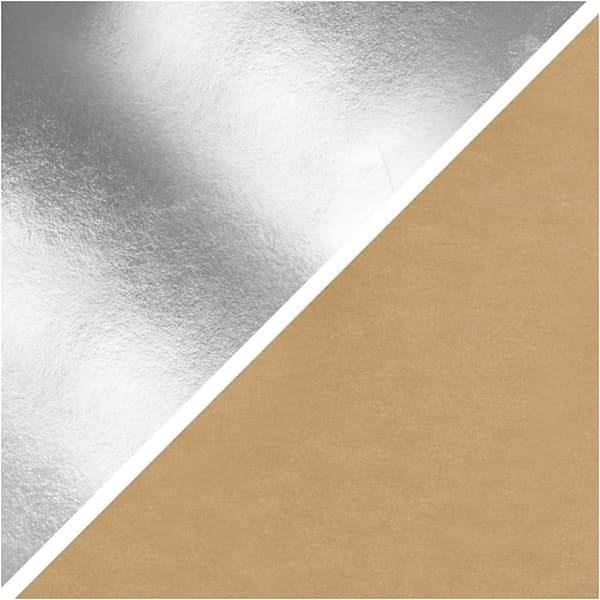 Läderpapper - B: 49 cm - Tjocklek 0,55 mm - Silver - 1m
