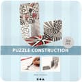 Miniatyrbild 5 av 8: Puzzle konstruktionsbrickor - 200 st