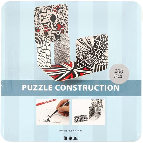 Puzzle konstruktionsbrickor - 200 st