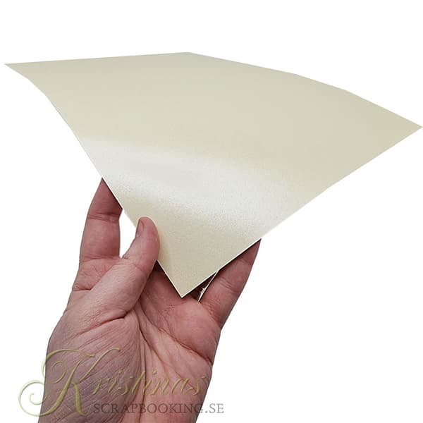 Pärlemo Papper A4 - Creme - 50 ark - 100g