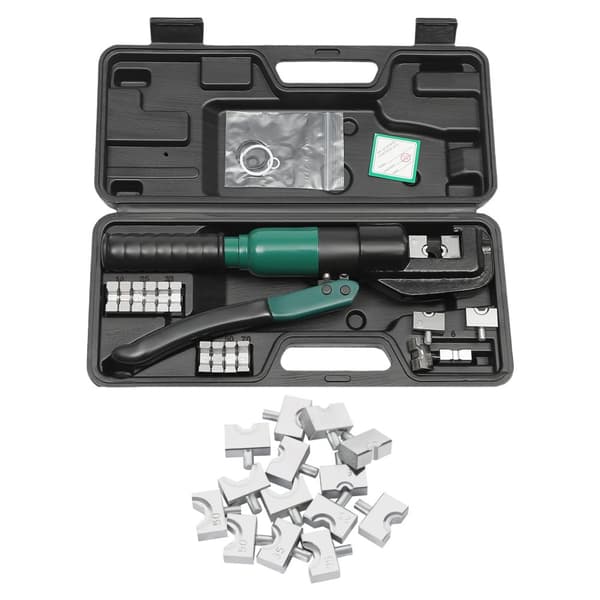 Hydraulisk Crimping Værktøj, Maksimal Trykkraft 6 Tons, Stål Konstruktion,sort