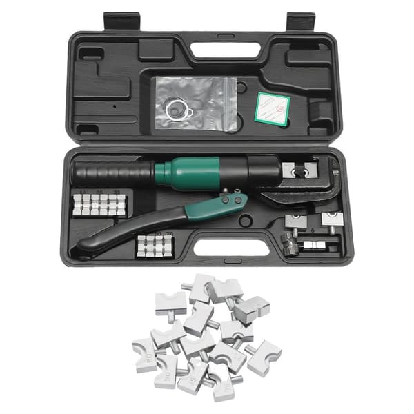 Hydraulisk Crimping Værktøj, Maksimal Trykkraft 6 Tons, Stål Konstruktion,sort