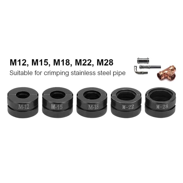 Hydraulisk Rørværktøj til Klemning, Til Pex Fittings, Til Kobber Fittings, M12 15 18 22 28mm