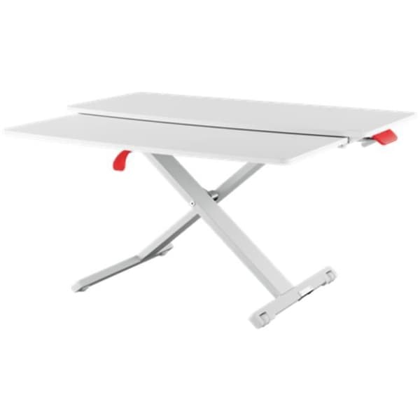 Sitt/stå arbetsstation - Leitz - Ergo Cosy - Pneumatisk justering - Glidande bord - 16 kg